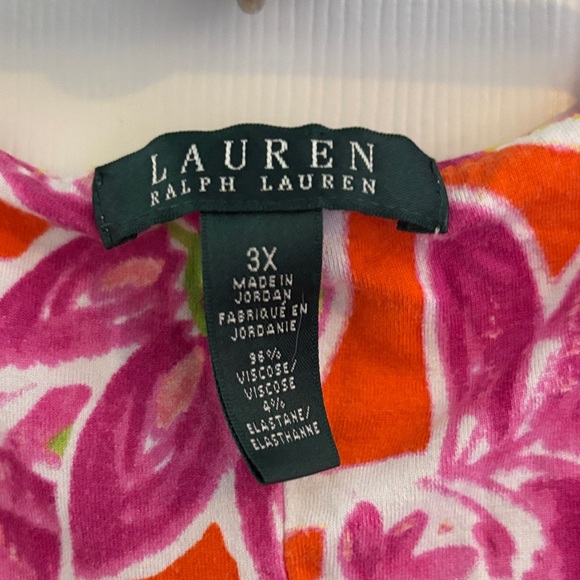 Ralph Lauren Pink and Orange Floral Dress - Picture 2 of 4